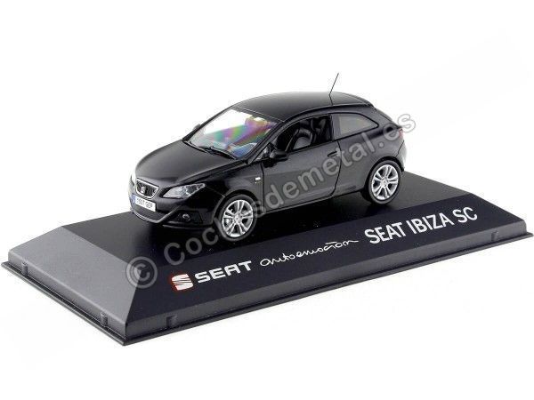 Cochesdemetal.es 2013 Seat Ibiza SC 3 Door Black 1:43 Seat Autoemocion 02