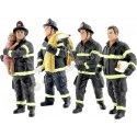 Cochesdemetal.es Figura de Resina "Bomberos, Set de 4" 1:18 American Diorama 77459 77460 77461 77462