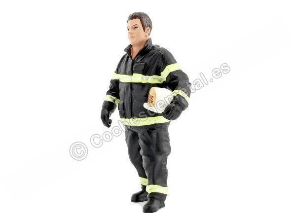 Cochesdemetal.es Figura de Resina "Bombero Jefe de Bomberos" 1:18 American Diorama 77459