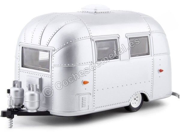 Cochesdemetal.es 1956 Caravana Airstream Trailer Bambi 16 Aluminium 1:24 GreenLight 18224 Cochesdemetal.es 1956 Caravana Airstream Trailer Bambi 16 Aluminium 1:24 GreenLight 18224