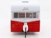 Cochesdemetal.es 1961 Caravana Shasta 15 Airflyte Blanca/Roja 1:24 GreenLight 18225