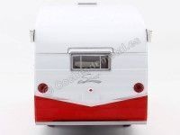 Cochesdemetal.es 1961 Caravana Shasta 15 Airflyte Blanca/Roja 1:24 GreenLight 18225