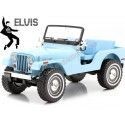 Cochesdemetal.es 1963 Jeep CJ-5 Sierra Blue "Elvis Presley (1935-77)" 1:18 Greenlight 19061