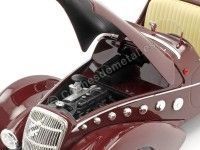 Cochesdemetal.es 1937 Peugeot 302 Darl Mat Roadster Dark Red 1:18 Norev 184695