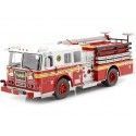 Cochesdemetal.es 2010 Seagrave Marauder Fire Truck "Bomberos New York" Rojo/Blanco 1:43 Editorial Salvat SP02