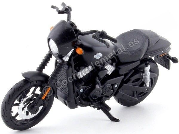 Cochesdemetal.es 2015 Harley-Davidson Street 750 Black 1:18 Maisto 31360_354