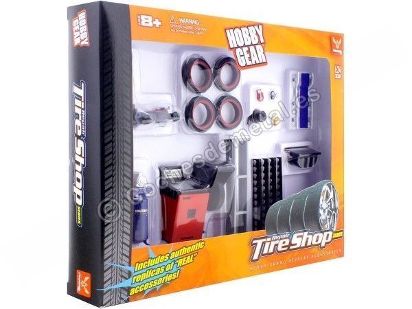 Cochesdemetal.es Set de Accesorios para Taller de Neumáticos 1:24 Hobby Gear 18422 Cochesdemetal.es Set de Accesorios para Taller de Neumáticos 1:24 Hobby Gear 18422