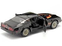 Cochesdemetal.es 1977 Pontiac Firebird Trans AM "Fire Am-VSE" Black 1:18 Greenlight 19080