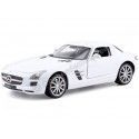 Cochesdemetal.es 2010 Mercedes-Benz SLS AMG Gullwing (C197) Blanco 1:24 Welly 24025