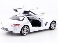 Cochesdemetal.es 2010 Mercedes-Benz SLS AMG Gullwing (C197) Blanco 1:24 Welly 24025