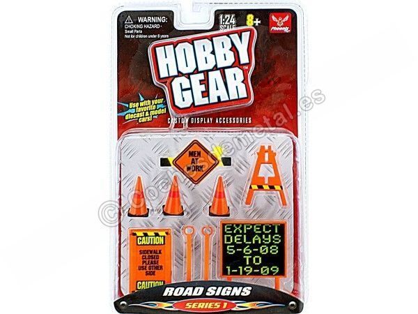 Cochesdemetal.es Accesorios Road Sign (Series 1) 1:24 Hobby Gear 16058