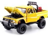 Cochesdemetal.es 1966 Chevrolet C10 Fleetside Pickup Off Road Amarillo Metalizado 1:24 Motor Max 79131