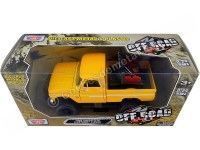 Cochesdemetal.es 1966 Chevrolet C10 Fleetside Pickup Off Road Amarillo Metalizado 1:24 Motor Max 79131