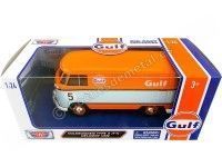 Cochesdemetal.es 1967 Volkswagen Type 2 (T1) Delivery Van "Gulf Edition" 1:24 Motor Max 79649