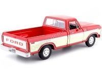 Cochesdemetal.es 1979 Ford F150 Pickup Custom Rojo/Beige 1:24 Motor Max 79346