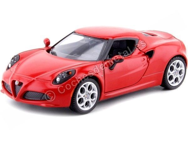 Cochesdemetal.es 2013 Alfa Romeo 4C Rojo 1:24 Motor Max 79320