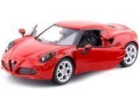 Cochesdemetal.es 2013 Alfa Romeo 4C Rojo 1:24 Motor Max 79320