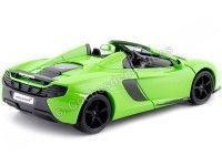 Cochesdemetal.es 2014 McLaren 650S Spyder Verde Metalizado 1:24 Motor Max 79326