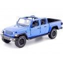 Cochesdemetal.es 2021 Jeep Gladiator Overland Open Top Pickup Azul Metalizado 1:24 Motor Max 79367