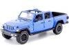 Cochesdemetal.es 2021 Jeep Gladiator Overland Open Top Pickup Azul Metalizado 1:24 Motor Max 79367