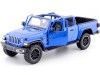 Cochesdemetal.es 2021 Jeep Gladiator Overland Open Top Pickup Azul Metalizado 1:24 Motor Max 79367