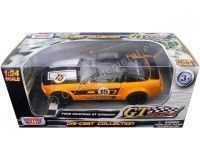 Cochesdemetal.es 2005 Ford Mustang GT Concept Racing Naranja/Negro 1:24 Motor Max 73777