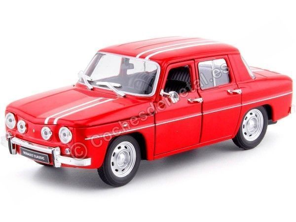 Cochesdemetal.es 1967 Renault 8 R8 Gordini 1100 Rojo/Blanco 1:24 Welly 24015