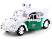 Cochesdemetal.es 1966 Volkswagen Beetle "Policia Alemana" Blanco/Verde 1:24 Motor Max 79588