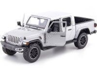 Cochesdemetal.es 2020 Jeep Gladiator Overland Hard Top Pickup Gris Metalizado 1:27 Motor Max 79365