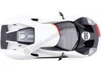 Cochesdemetal.es 2021 Ford GT Heritage Edition Blanco/Negro 1:18 Top Speed TS0317