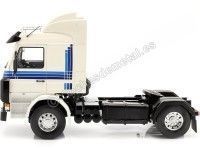 Cochesdemetal.es 1987 Camion Scania 143 Topline Blanco/Azul 1:18 MC Group 18143