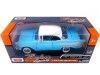 Cochesdemetal.es 1957 Chevrolet Bel Air Azul/Blanco 1:24 Motor Max 73228