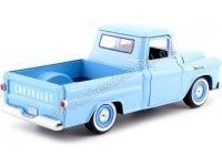 Cochesdemetal.es 1958 Chevrolet Apache Fleetline Pickup Azul Claro 1:24 Motor Max 79311