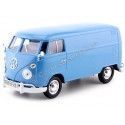 Cochesdemetal.es 1967 Volkswagen Type 2 (T1) Panel Van Azul 1:24 Motor Max 79342