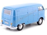 Cochesdemetal.es 1967 Volkswagen Type 2 (T1) Panel Van Azul 1:24 Motor Max 79342