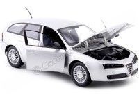 Cochesdemetal.es 2006 Alfa Romeo 159 SW Gris Metalizado 1:24 Motor Max 73372