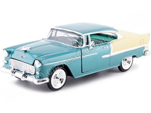 Cochesdemetal.es 1957 Chevrolet Bel Air Verde/Blanco 1:24 Motor Max 73229