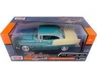 Cochesdemetal.es 1957 Chevrolet Bel Air Verde/Blanco 1:24 Motor Max 73229