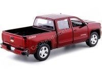 Cochesdemetal.es 2017 Chevrolet Silverado 1500 LT-Z71 Crew Cab Pickup Rojo 1:24 Motor Max 79348