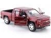 Cochesdemetal.es 2017 Chevrolet Silverado 1500 LT-Z71 Crew Cab Pickup Rojo 1:24 Motor Max 79348