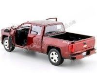 Cochesdemetal.es 2017 Chevrolet Silverado 1500 LT-Z71 Crew Cab Pickup Rojo 1:24 Motor Max 79348