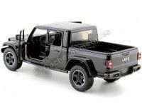 Cochesdemetal.es 2020 Jeep Gladiator Rubicon Techo Rígido Pickup Negro 1:27 Motor Max 79368