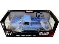 Cochesdemetal.es 1974 Chevrolet C-10 "La Matanza de Texas" Azul Efecto Sucio 1:18 Highway-61 18014