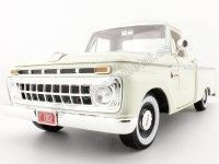 Cochesdemetal.es 1965 Ford F-100 Custom Cab Pickup Blanco 1:18 Sun Star 1302