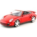 Cochesdemetal.es 2008 Porsche 911 Turbo Cabriolet Rojo 1:24 Motor Max 73348