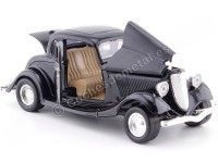 Cochesdemetal.es 1934 Ford Coupe Hardtop Negro 1:24 Motor Max 73217