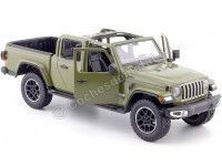 Cochesdemetal.es 2021 Jeep Gladiator Overland Open Top Pickup Verde 1:24 Motor Max 79367