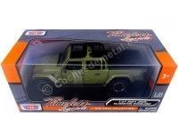 Cochesdemetal.es 2021 Jeep Gladiator Overland Open Top Pickup Verde 1:24 Motor Max 79367