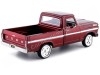 Cochesdemetal.es 1969 Ford F100 Pickup Rojo Metalizado 1:24 Motor MAX 79315