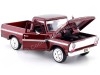 Cochesdemetal.es 1969 Ford F100 Pickup Rojo Metalizado 1:24 Motor MAX 79315